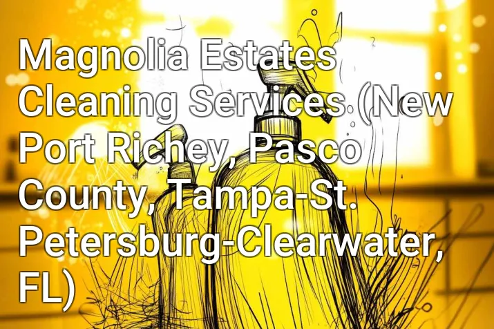 Magnolia Estates Cleaning Services (New Port Richey, Pasco County, Tampa-St. Petersburg-Clearwater, FL)