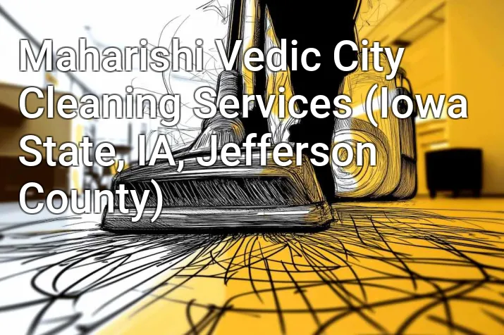 Maharishi Vedic City Cleaning Services (Iowa State, IA, Jefferson County)