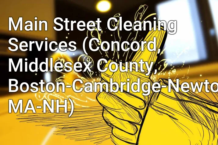 Main Street Cleaning Services (Concord, Middlesex County, Boston-Cambridge-Newton, MA-NH)