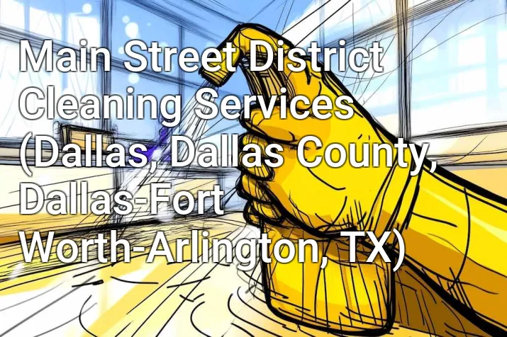 Main Street District Cleaning Services (Dallas, Dallas County, Dallas-Fort Worth-Arlington, TX)