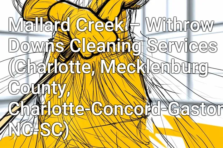 Mallard Creek – Withrow Downs Cleaning Services (Charlotte, Mecklenburg County, Charlotte-Concord-Gastonia, NC-SC)