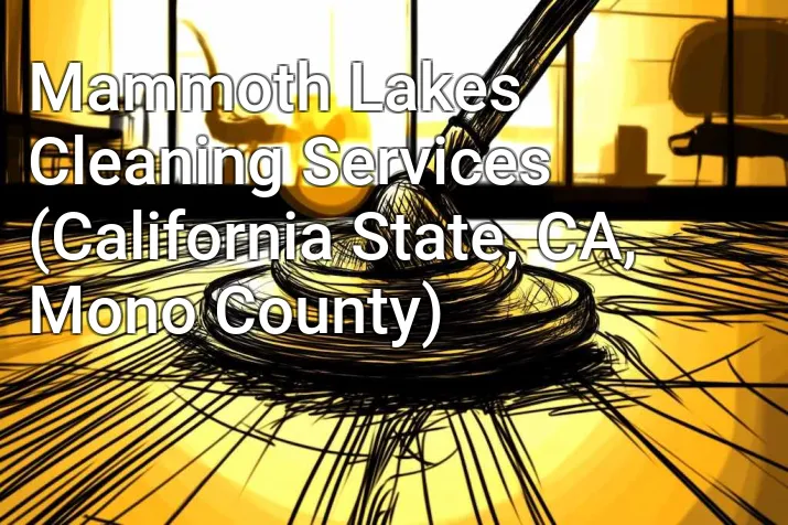 Mammoth Lakes Cleaning Services (California State, CA, Mono County)