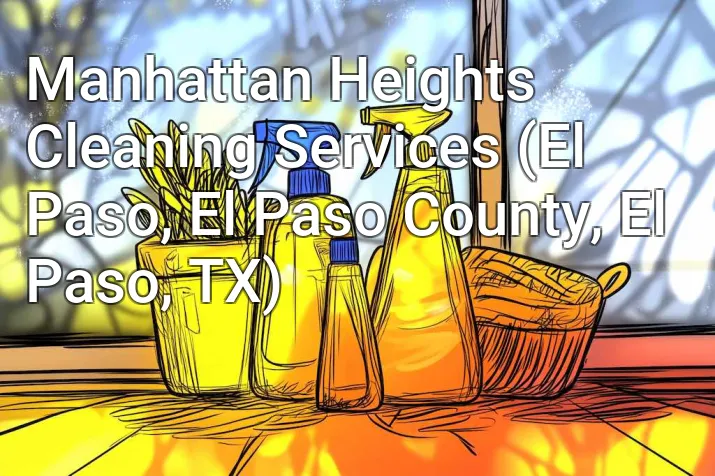 Manhattan Heights Cleaning Services (El Paso, El Paso County, El Paso, TX)