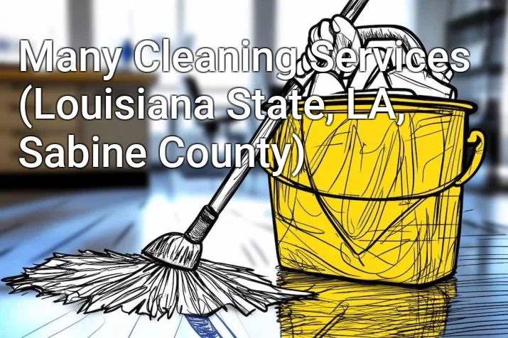 Many Cleaning Services (Louisiana State, LA, Sabine County)