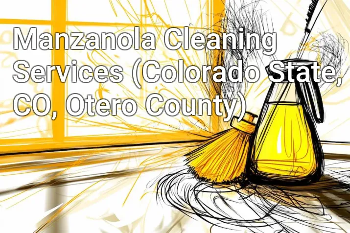 Manzanola Cleaning Services (Colorado State, CO, Otero County)