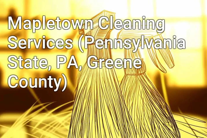 Mapletown Cleaning Services (Pennsylvania State, PA, Greene County)
