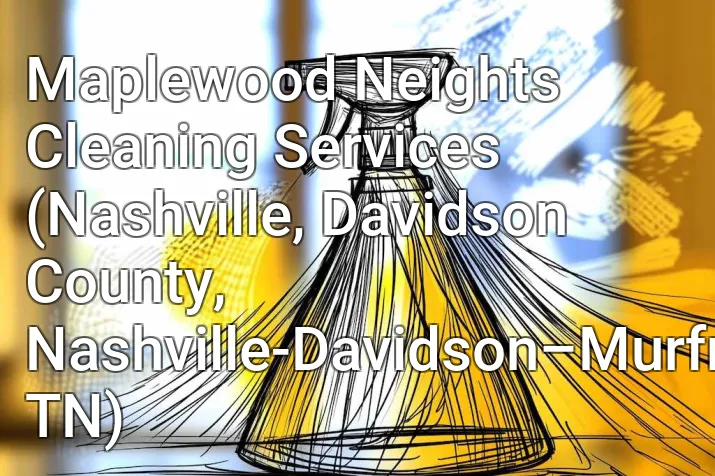 Maplewood Neights Cleaning Services (Nashville, Davidson County, Nashville-Davidson–Murfreesboro–Franklin, TN)