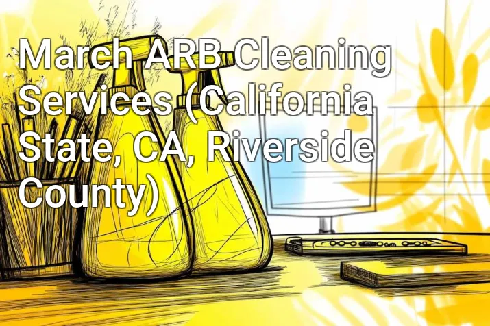 March ARB Cleaning Services (California State, CA, Riverside County)