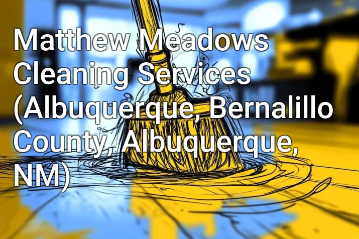 Matthew Meadows Cleaning Services (Albuquerque, Bernalillo County, Albuquerque, NM)