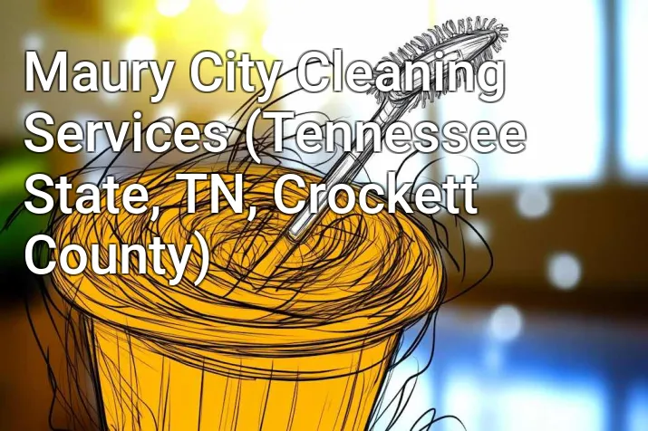 Maury City Cleaning Services (Tennessee State, TN, Crockett County)