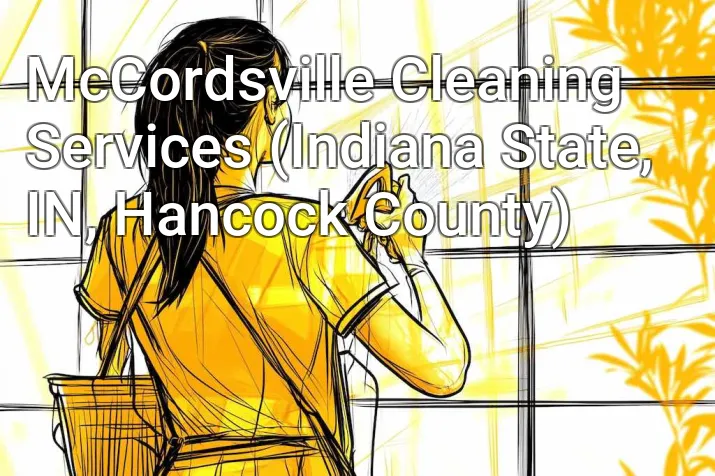 McCordsville Cleaning Services (Indiana State, IN, Hancock County)