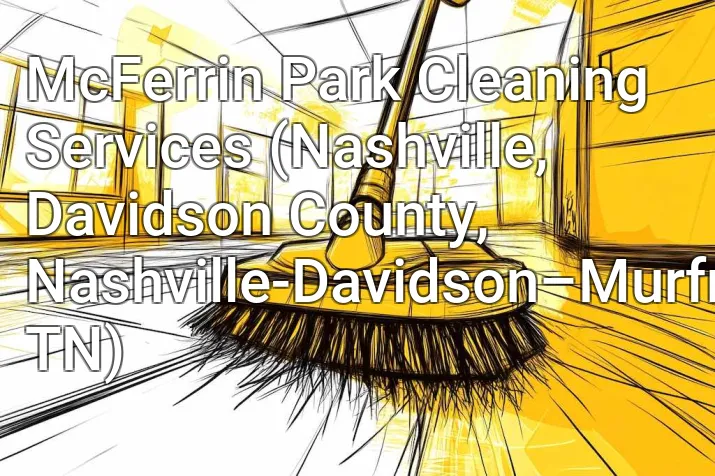 McFerrin Park Cleaning Services (Nashville, Davidson County, Nashville-Davidson–Murfreesboro–Franklin, TN)