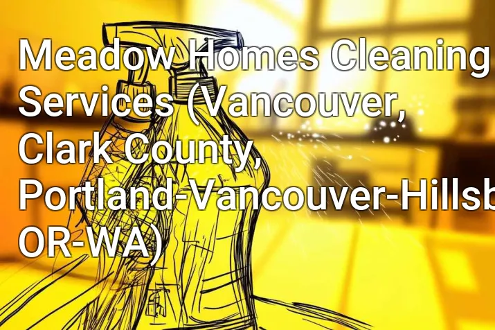 Meadow Homes Cleaning Services (Vancouver, Clark County, Portland-Vancouver-Hillsboro, OR-WA)