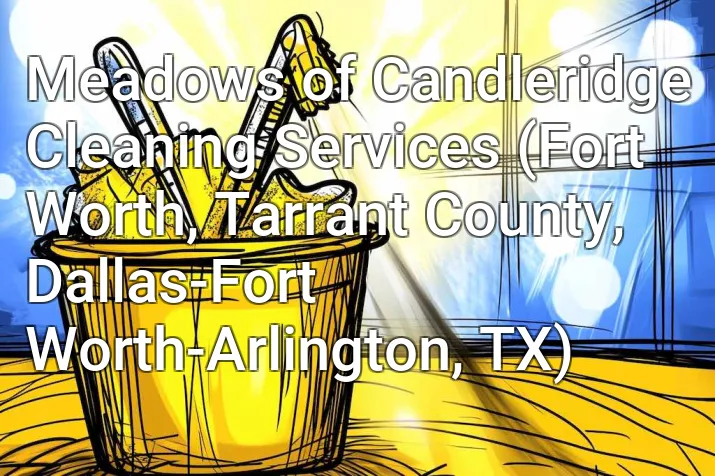 Meadows of Candleridge Cleaning Services (Fort Worth, Tarrant County, Dallas-Fort Worth-Arlington, TX)