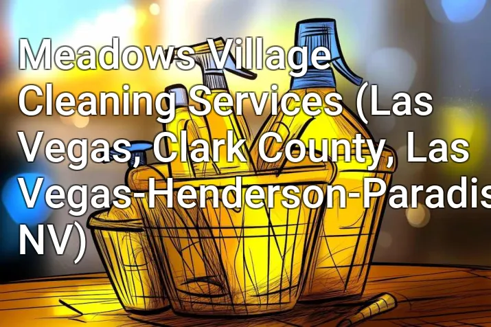 Meadows Village Cleaning Services (Las Vegas, Clark County, Las Vegas-Henderson-Paradise, NV)