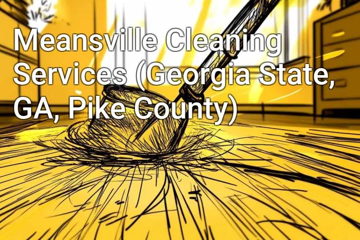 Meansville Cleaning Services (Georgia State, GA, Pike County)