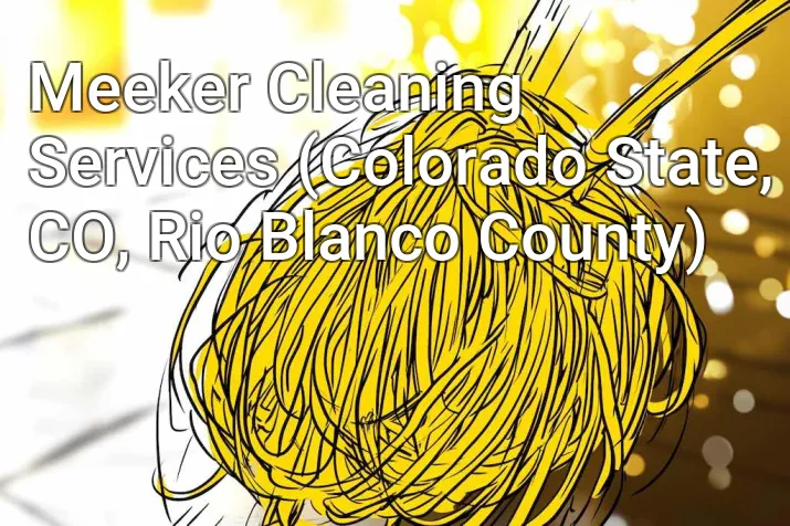 Meeker Cleaning Services (Colorado State, CO, Rio Blanco County)