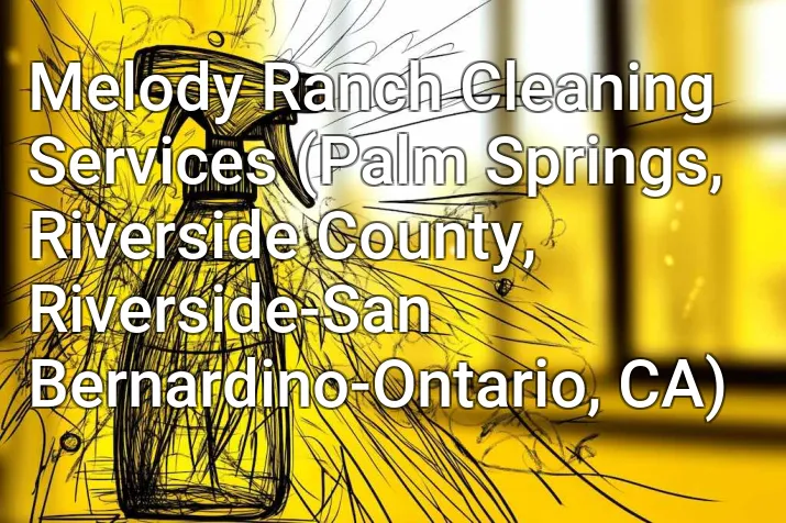 Melody Ranch Cleaning Services (Palm Springs, Riverside County, Riverside-San Bernardino-Ontario, CA)