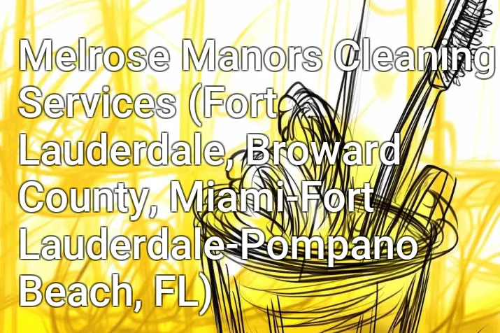Melrose Manors Cleaning Services (Fort Lauderdale, Broward County, Miami-Fort Lauderdale-Pompano Beach, FL)