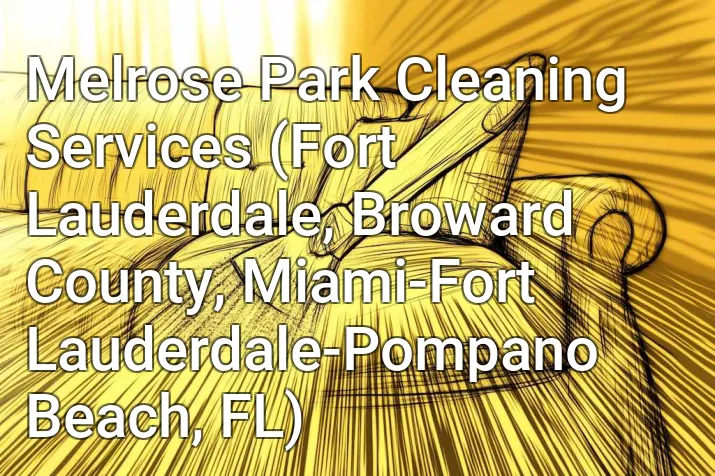 Melrose Park Cleaning Services (Fort Lauderdale, Broward County, Miami-Fort Lauderdale-Pompano Beach, FL)