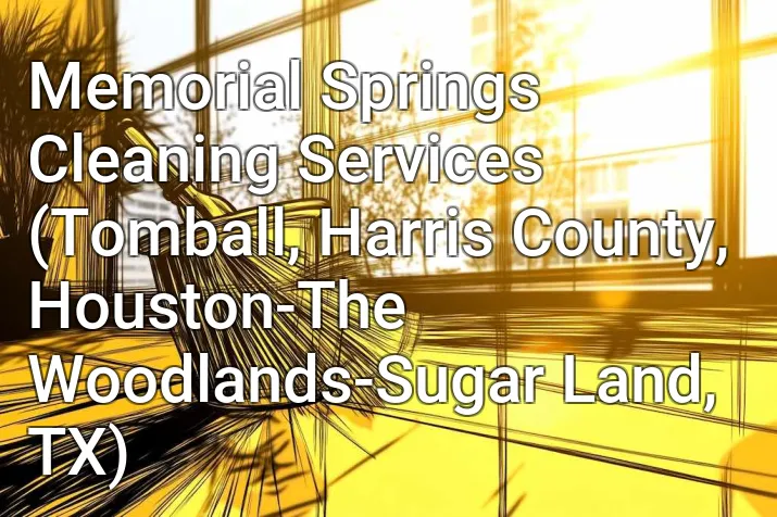Memorial Springs Cleaning Services (Tomball, Harris County, Houston-The Woodlands-Sugar Land, TX)
