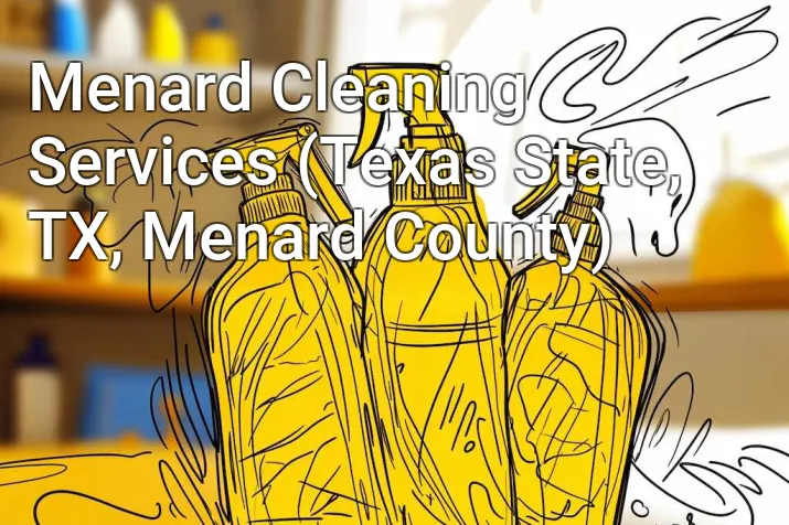 Menard Cleaning Services (Texas State, TX, Menard County)