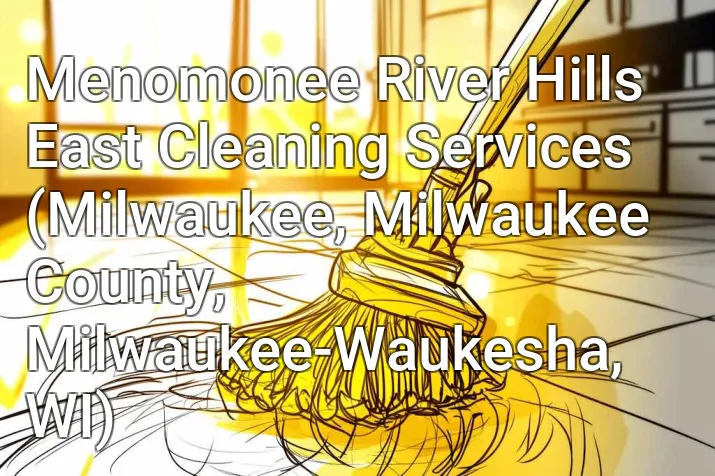 Menomonee River Hills East Cleaning Services (Milwaukee, Milwaukee County, Milwaukee-Waukesha, WI)