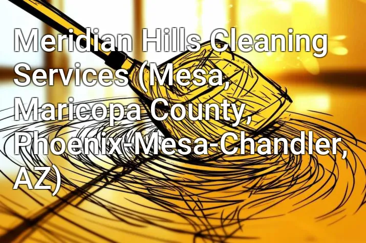 Meridian Hills Cleaning Services (Mesa, Maricopa County, Phoenix-Mesa-Chandler, AZ)