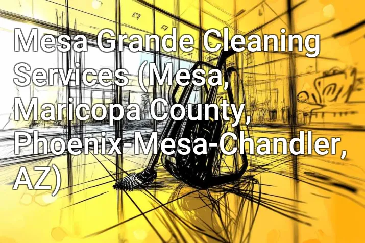 Mesa Grande Cleaning Services (Mesa, Maricopa County, Phoenix-Mesa-Chandler, AZ)