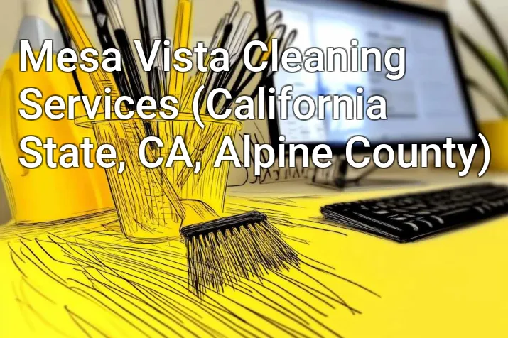 Mesa Vista Cleaning Services (California State, CA, Alpine County)