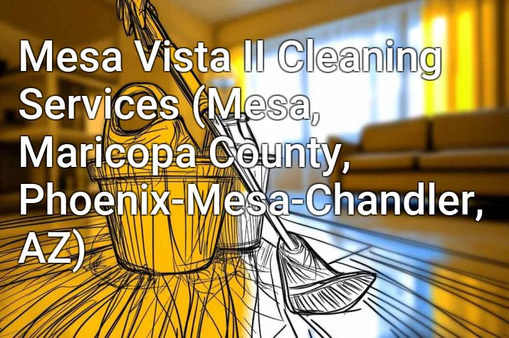 Mesa Vista II Cleaning Services (Mesa, Maricopa County, Phoenix-Mesa-Chandler, AZ)
