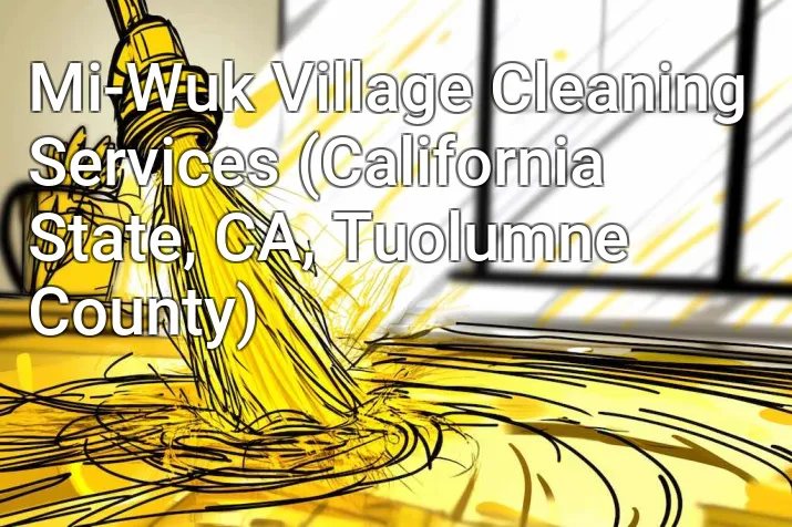 Mi-Wuk Village Cleaning Services (California State, CA, Tuolumne County)