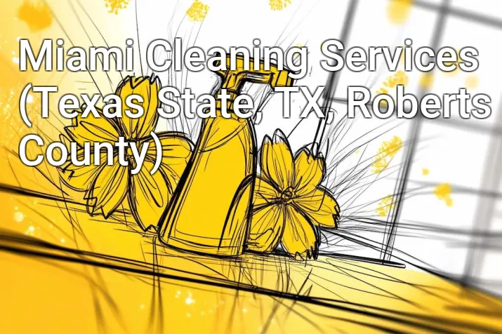 Miami Cleaning Services (Texas State, TX, Roberts County)