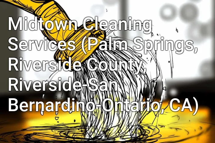 Midtown Cleaning Services (Palm Springs, Riverside County, Riverside-San Bernardino-Ontario, CA)
