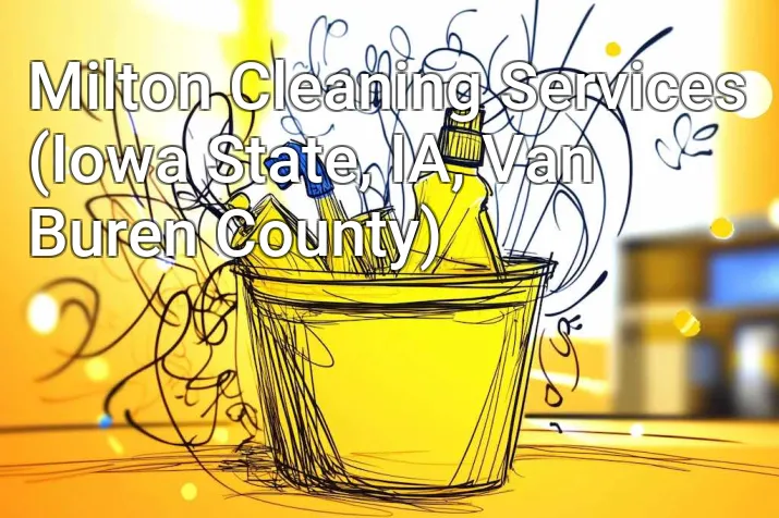 Milton Cleaning Services (Iowa State, IA, Van Buren County)