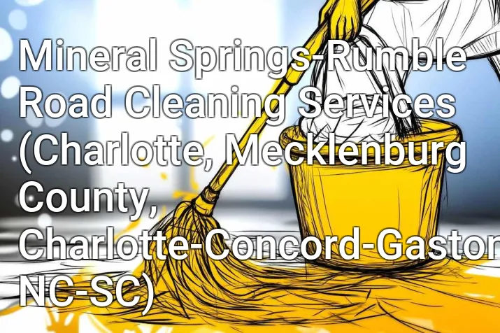 Mineral Springs-Rumble Road Cleaning Services (Charlotte, Mecklenburg County, Charlotte-Concord-Gastonia, NC-SC)