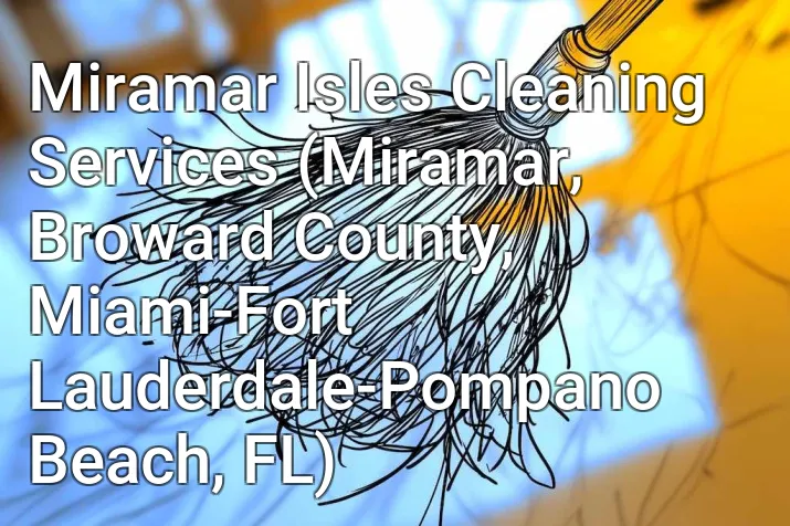 Miramar Isles Cleaning Services (Miramar, Broward County, Miami-Fort Lauderdale-Pompano Beach, FL)