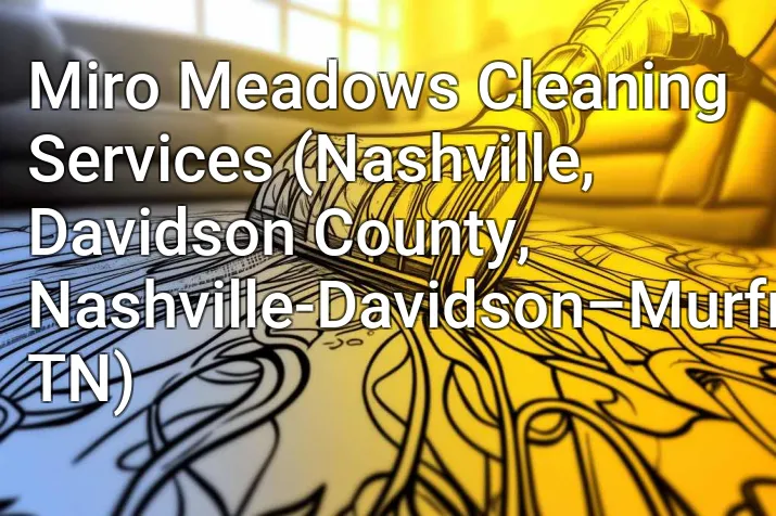 Miro Meadows Cleaning Services (Nashville, Davidson County, Nashville-Davidson–Murfreesboro–Franklin, TN)