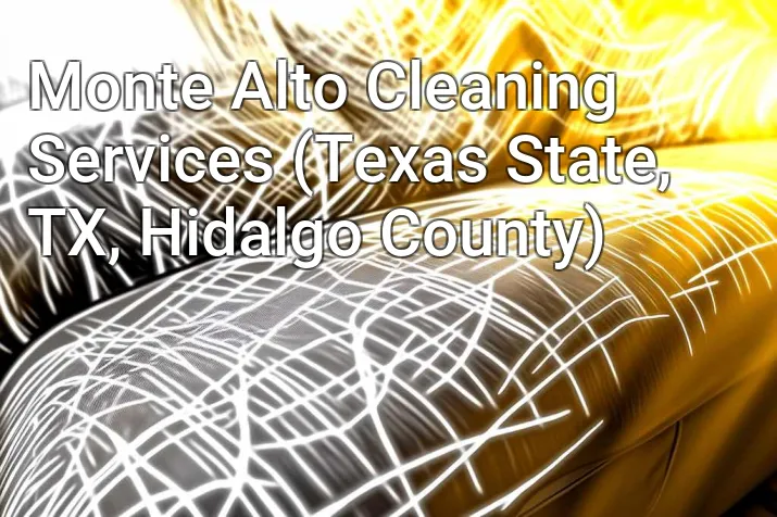 Monte Alto Cleaning Services (Texas State, TX, Hidalgo County)
