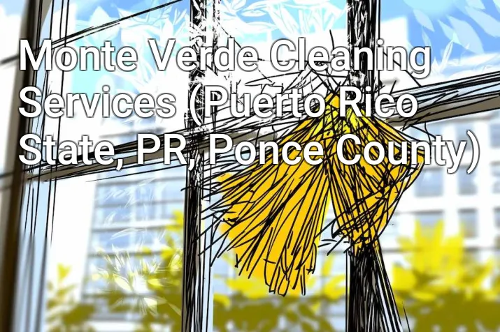 Monte Verde Cleaning Services (Puerto Rico State, PR, Ponce County)