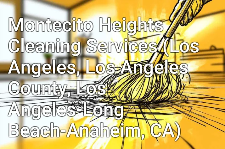 Montecito Heights Cleaning Services (Los Angeles, Los Angeles County, Los Angeles-Long Beach-Anaheim, CA)