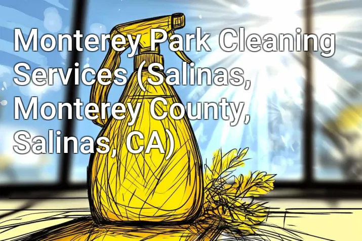 Monterey Park Cleaning Services (Salinas, Monterey County, Salinas, CA)