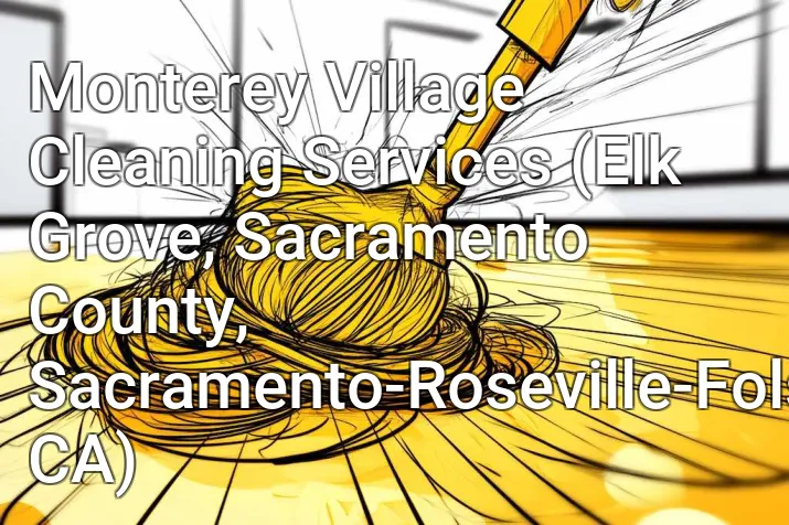 Monterey Village Cleaning Services (Elk Grove, Sacramento County, Sacramento-Roseville-Folsom, CA)