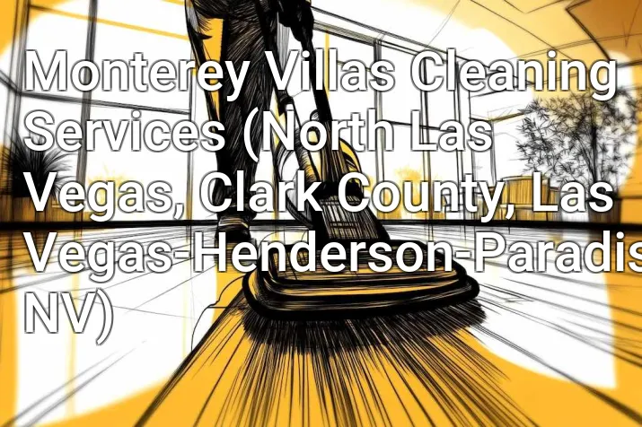 Monterey Villas Cleaning Services (North Las Vegas, Clark County, Las Vegas-Henderson-Paradise, NV)