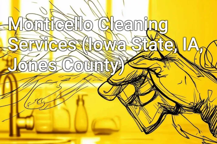 Monticello Cleaning Services (Iowa State, IA, Jones County)