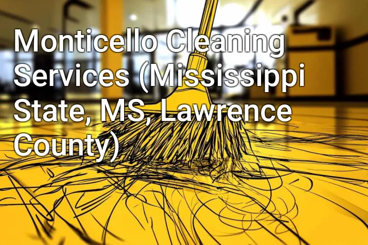 Monticello Cleaning Services (Mississippi State, MS, Lawrence County)