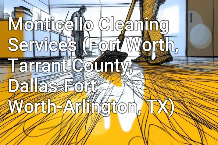 Monticello Cleaning Services (Fort Worth, Tarrant County, Dallas-Fort Worth-Arlington, TX)