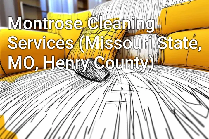 Montrose Cleaning Services (Missouri State, MO, Henry County)