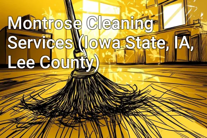 Montrose Cleaning Services (Iowa State, IA, Lee County)
