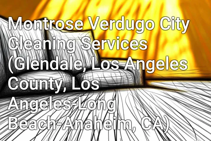 Montrose Verdugo City Cleaning Services (Glendale, Los Angeles County, Los Angeles-Long Beach-Anaheim, CA)
